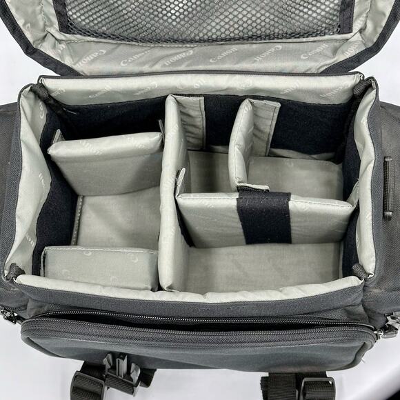 Canon Black Digital Padded Gadget Camera Case Bag No Shoulder Strap EUC - Picture 4 of 5